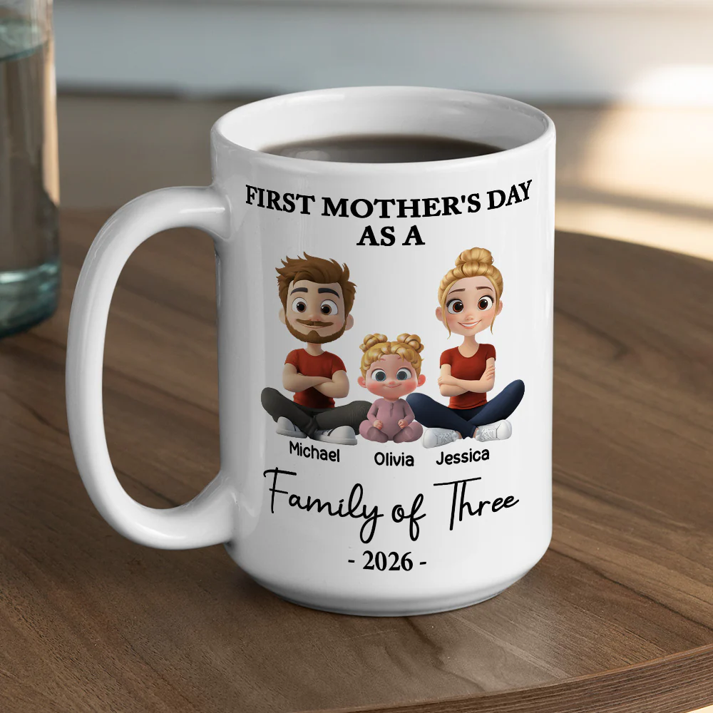 First Mother Day 2 - Personalized Custom Coffee Mug - Image 6