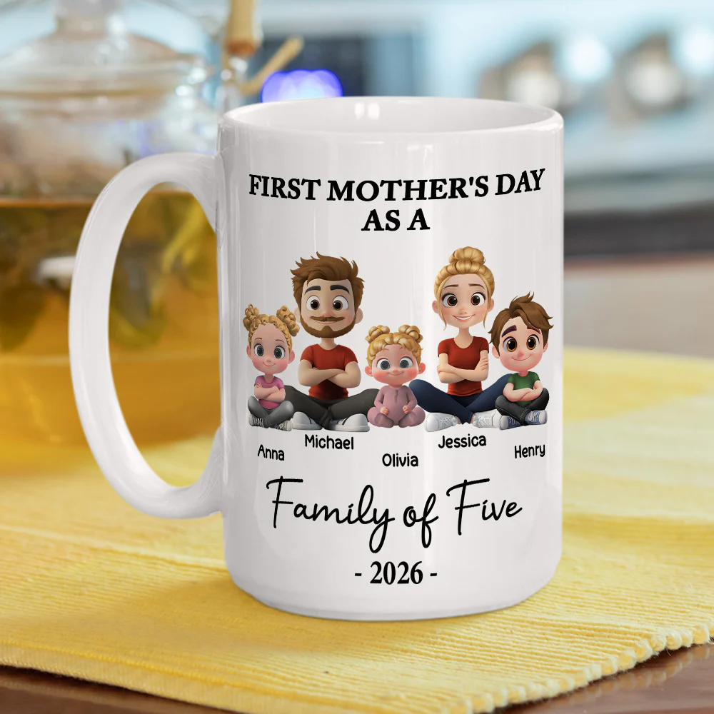 First Mother Day 2 - Personalized Custom Coffee Mug - Image 7