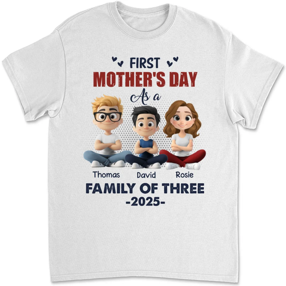 First Mother Day As A Family - Personalized Custom Shirt - Image 6