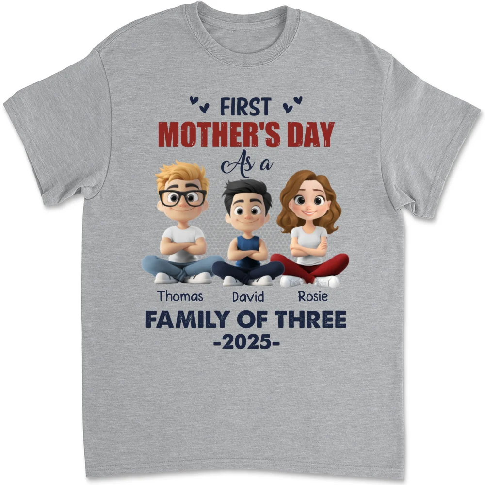 First Mother Day As A Family - Personalized Custom Shirt - Image 7