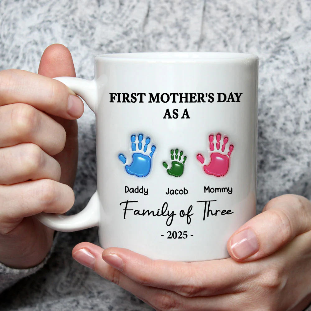 First Mother Day - Personalized Custom 3D Inflated Effect Mug - Image 3