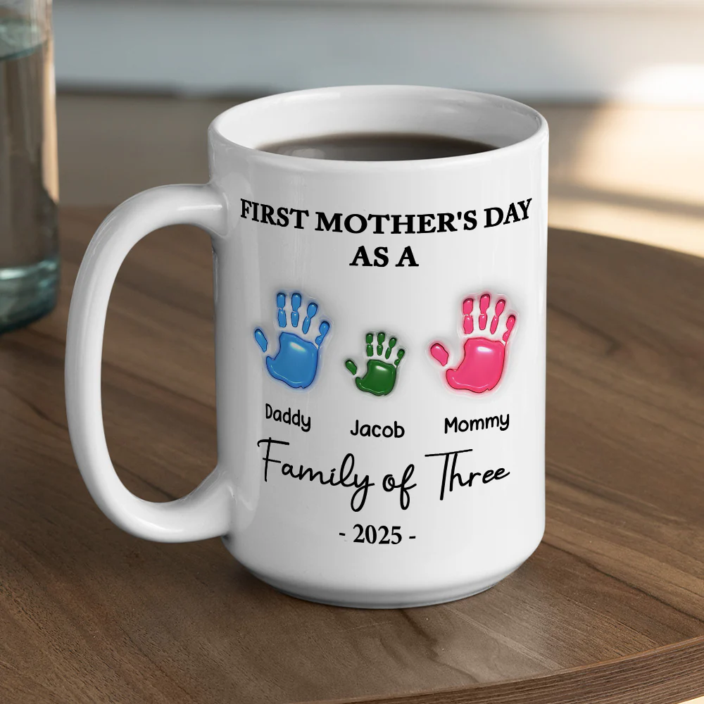 First Mother Day - Personalized Custom 3D Inflated Effect Mug - Image 4