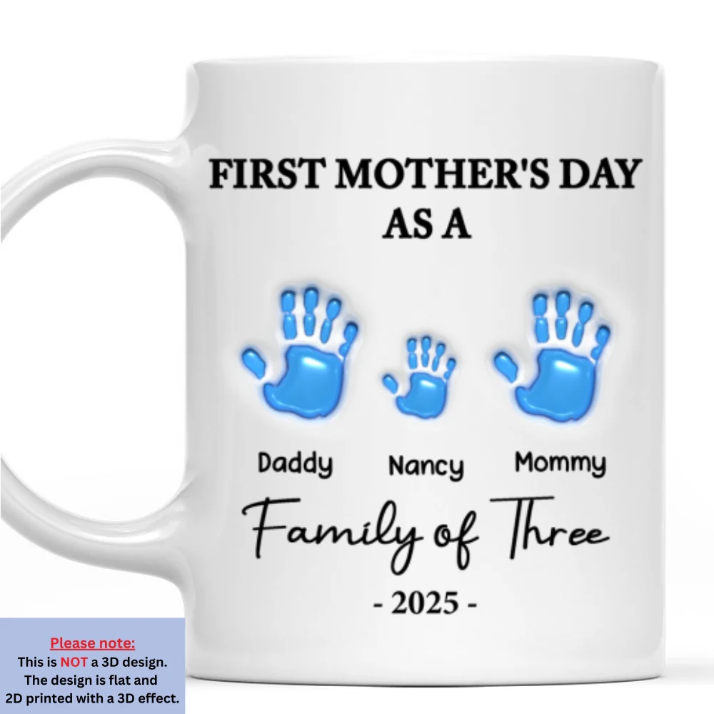 First Mother Day - Personalized Custom 3D Inflated Effect Mug - Image 7