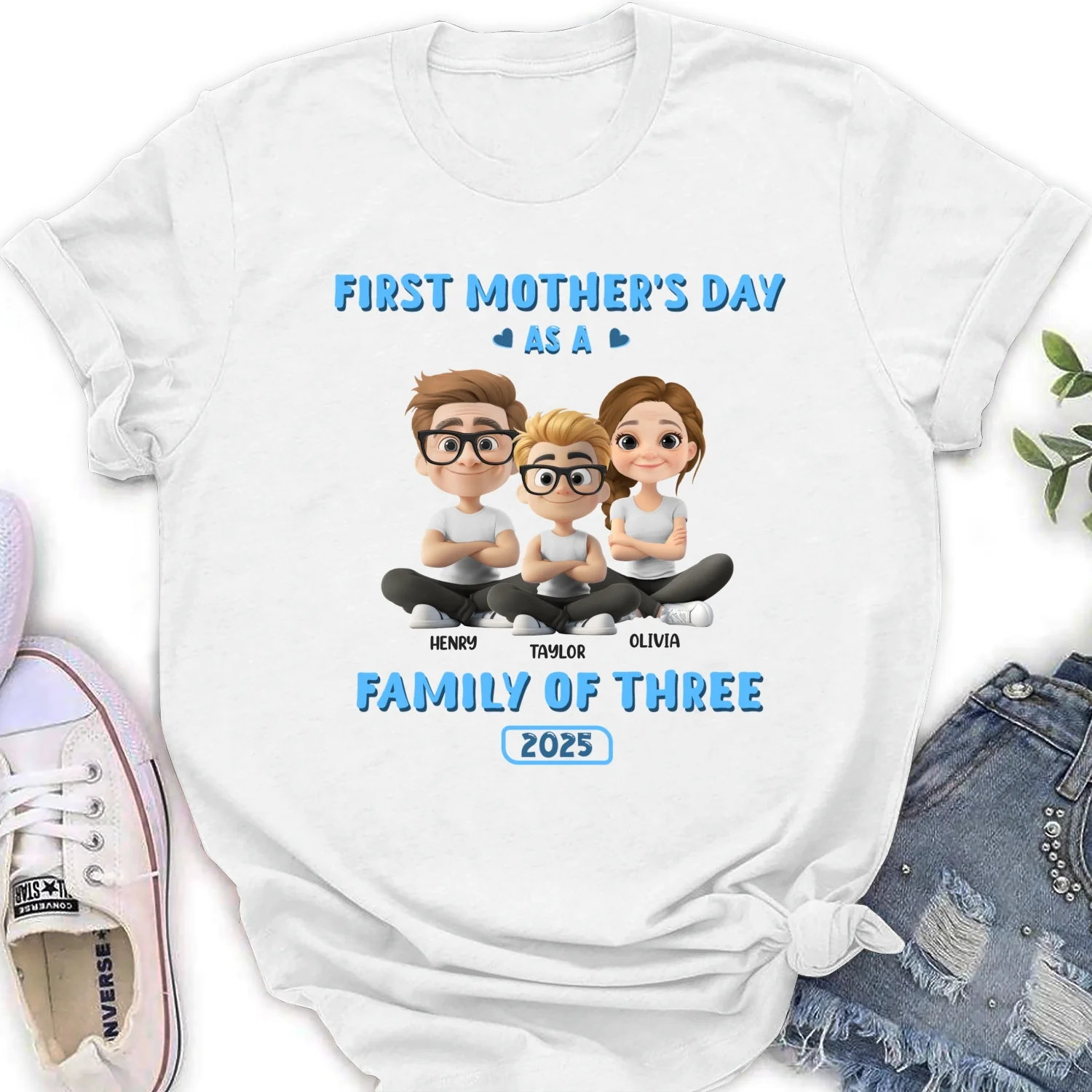 First Mother Day - Personalized Custom Shirt - Image 16