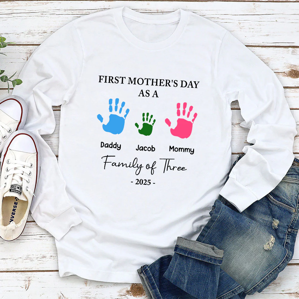 First Mother Day - Personalized Custom Shirt - Image 3