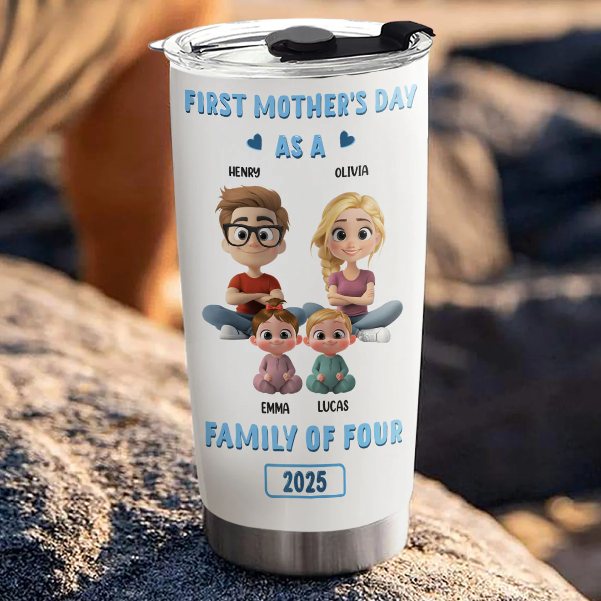 First Mother Day - Personalized Custom Tumbler - Image 3