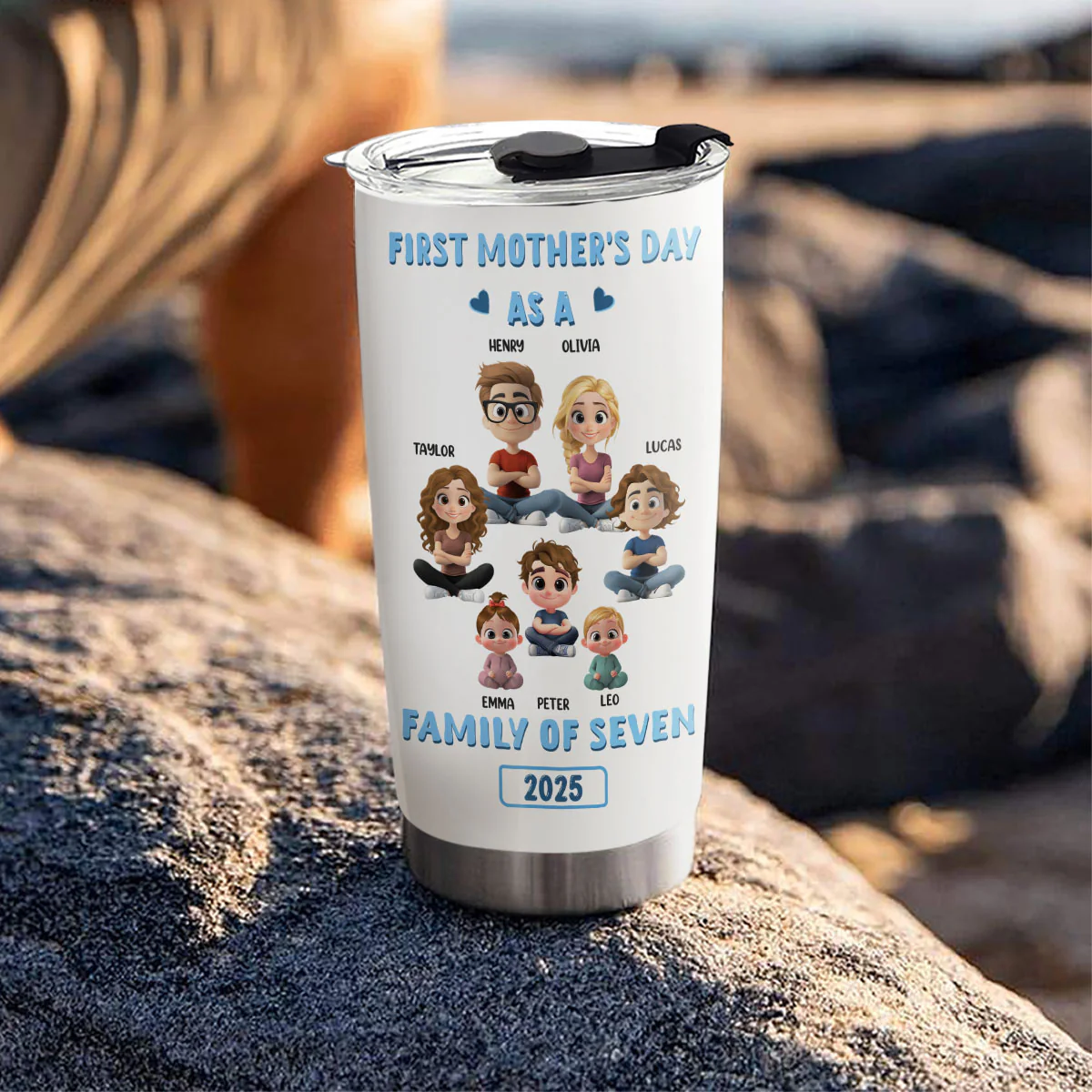 First Mother Day - Personalized Custom Tumbler - Image 5