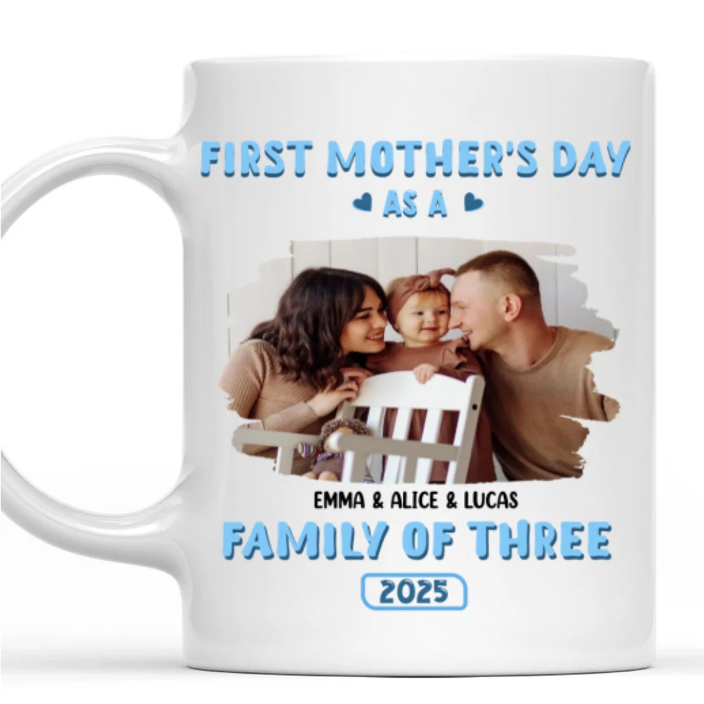 First Mother Day Photo - Personalized Custom Coffee Mug - Image 3