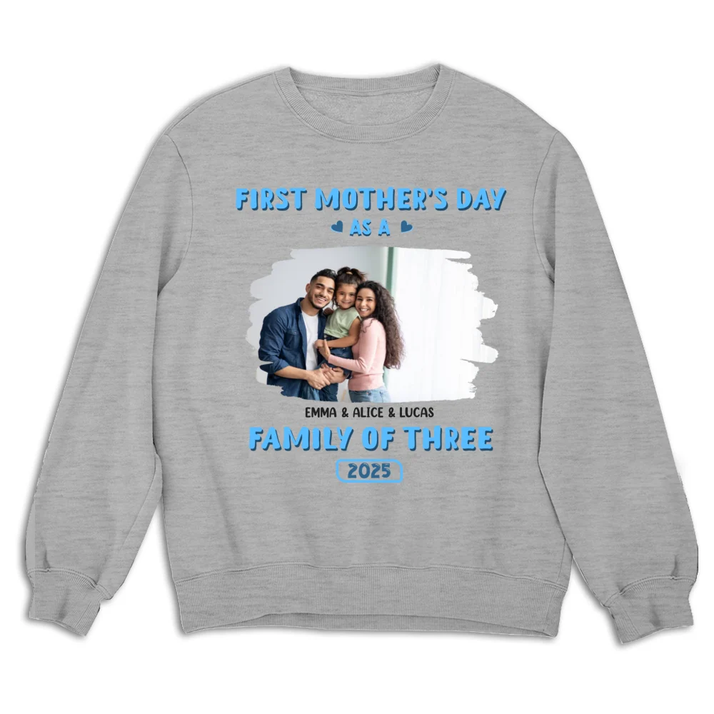 First Mother Day Photo - Personalized Custom Shirt - Image 15