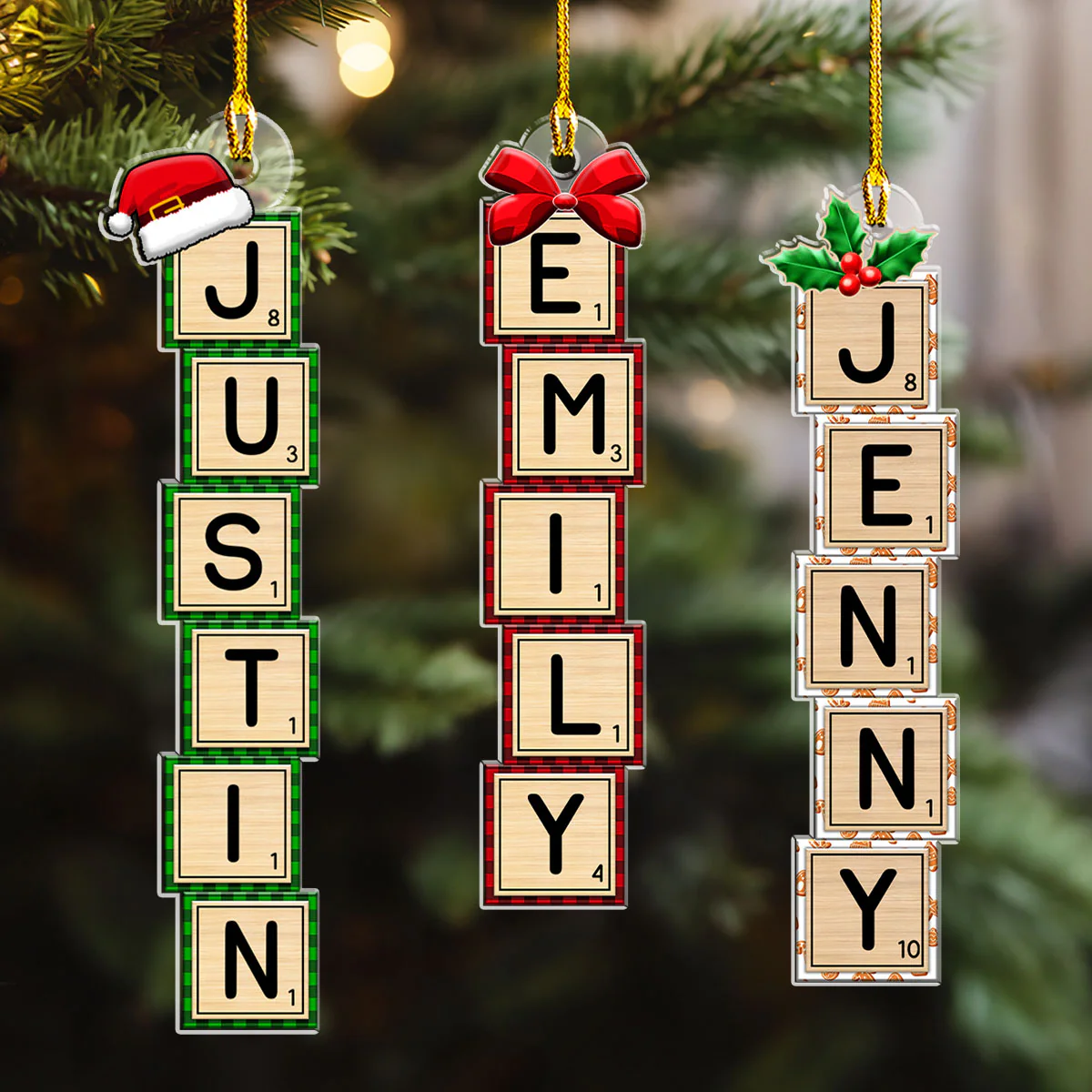 First Snow Box Letter - Personalized Custom Acrylic Ornament