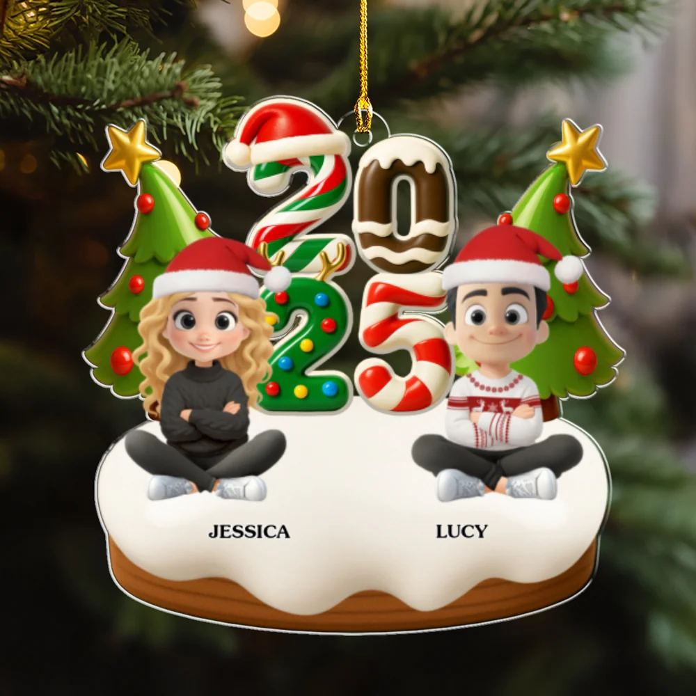First Snow Magic - Personalized Custom Acrylic Ornament - Image 7