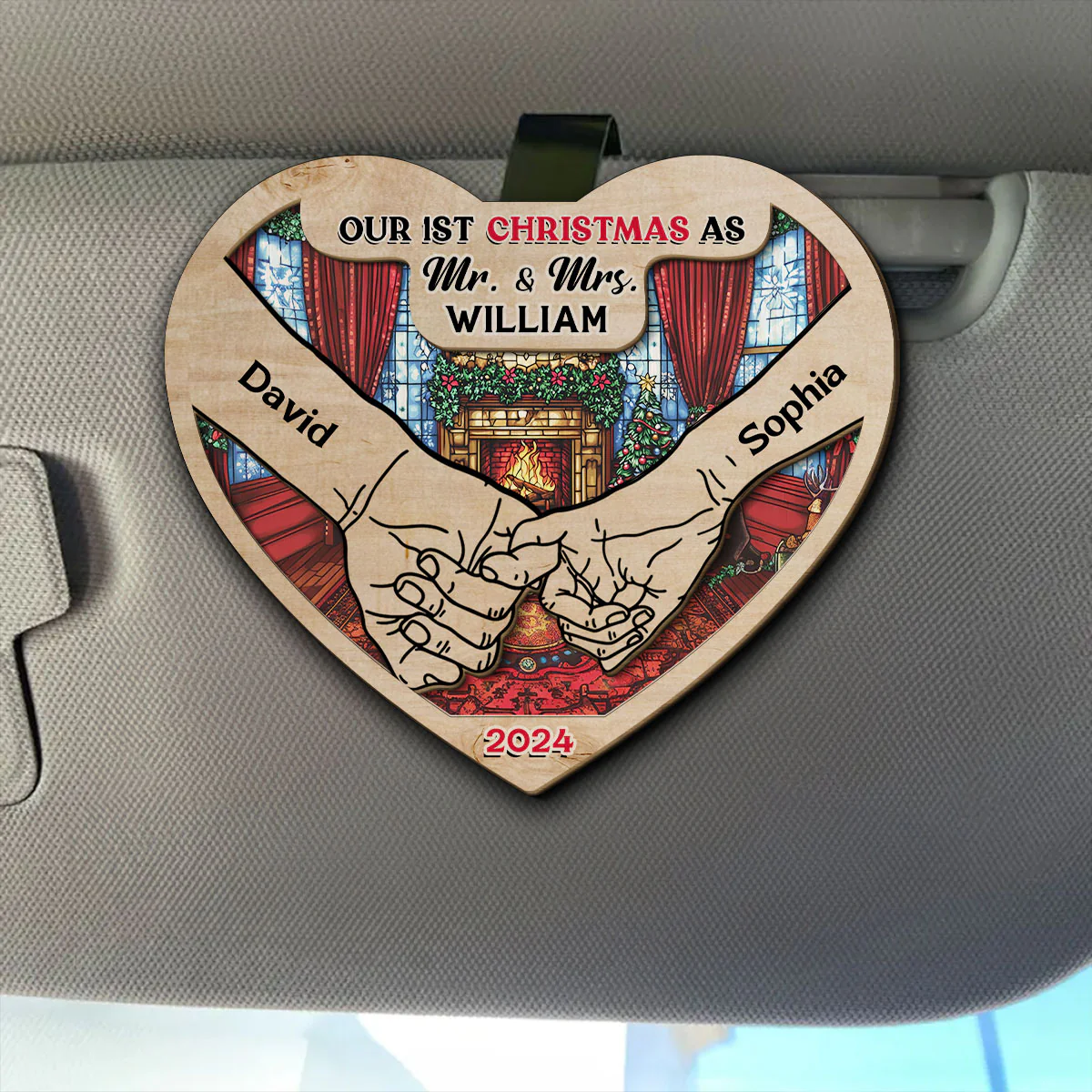First Year - Personalized Custom Car Visor Clip