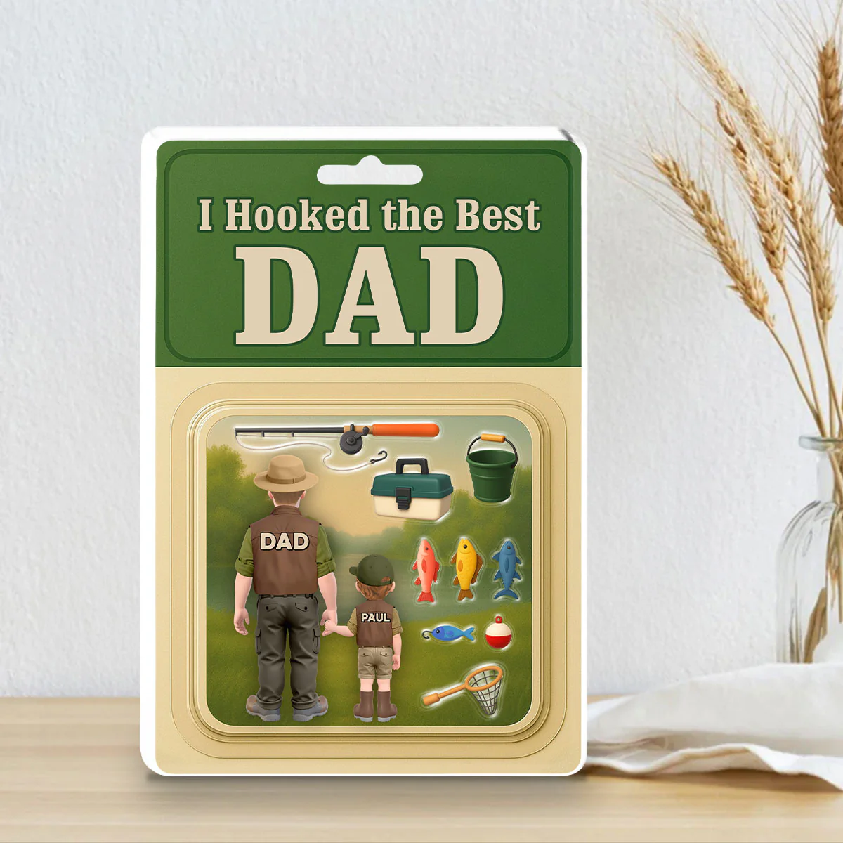 Fishing With Dad - Personalized Custom Acrylic Plaque - Image 2
