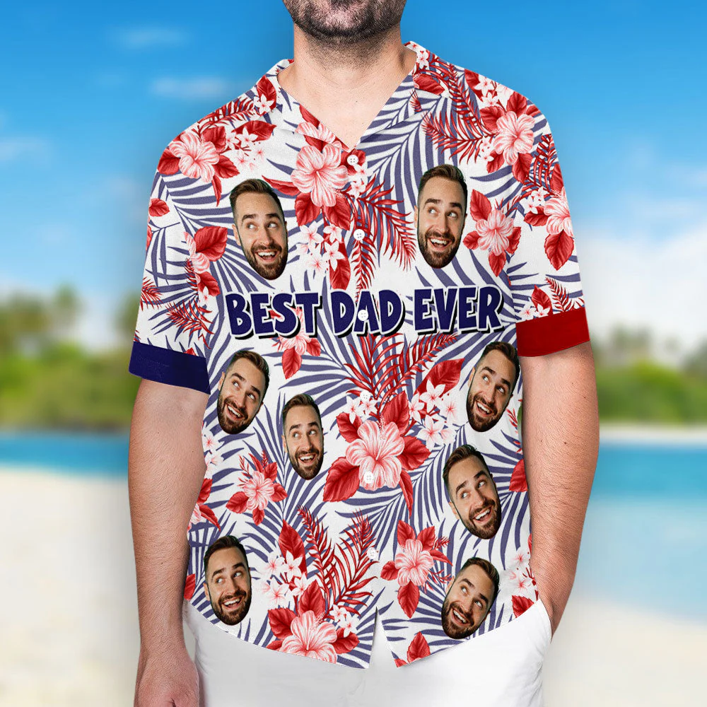 Floral Hawaiian Shirt - Personalized Custom Hawaiian Shirt - Image 3
