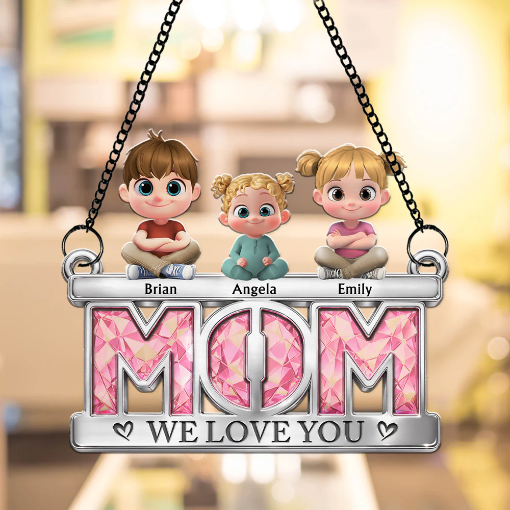 Floral Mom - Personalized Custom Suncatcher - Image 5