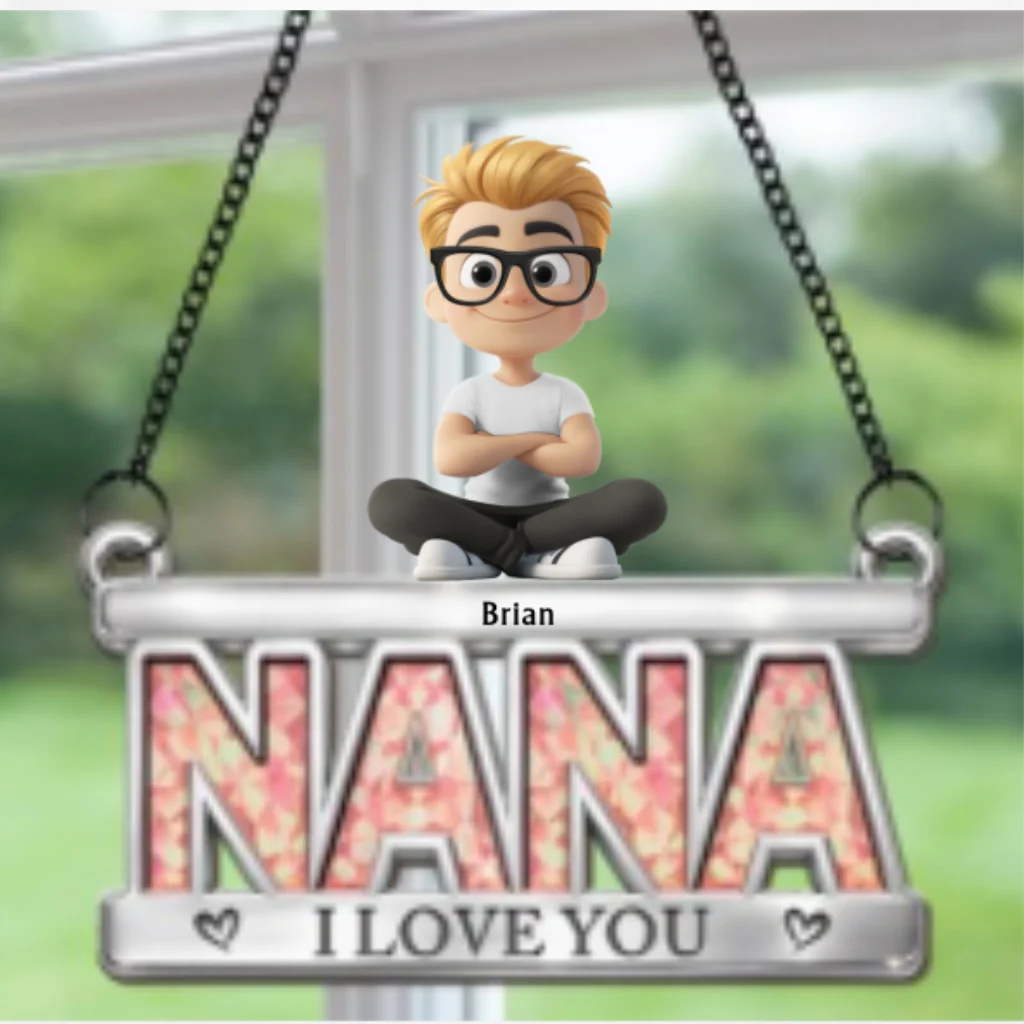 Floral Mom - Personalized Custom Suncatcher - Image 6