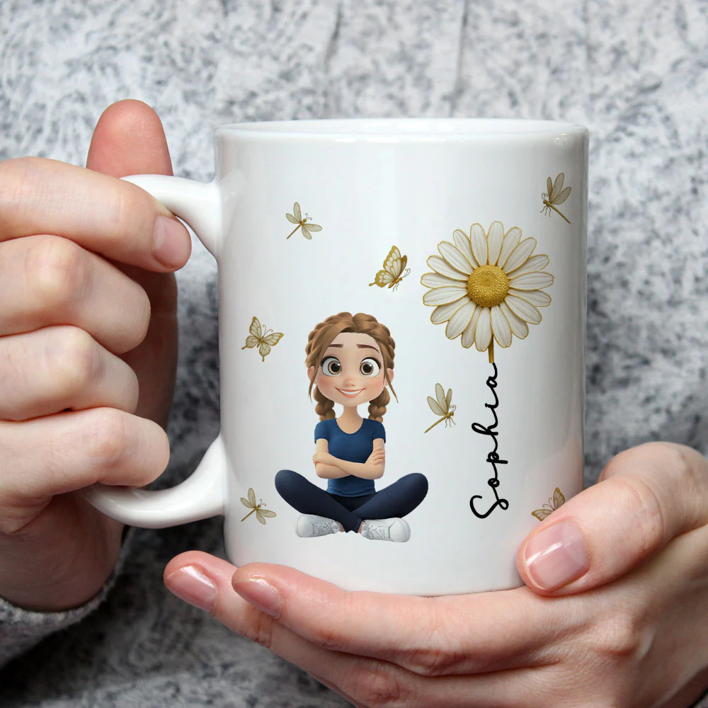 Floral Soul - Personalized Custom Coffee Mug - Image 2