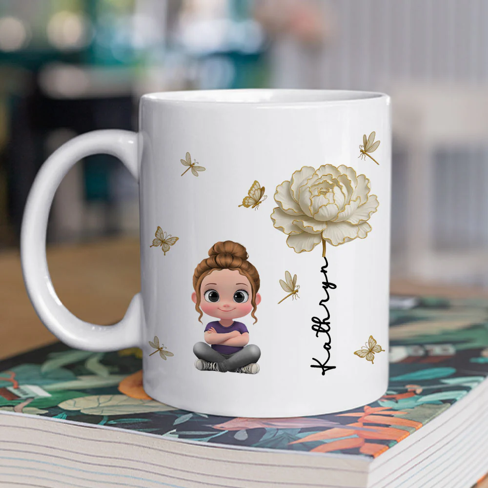Floral Soul - Personalized Custom Coffee Mug - Image 3
