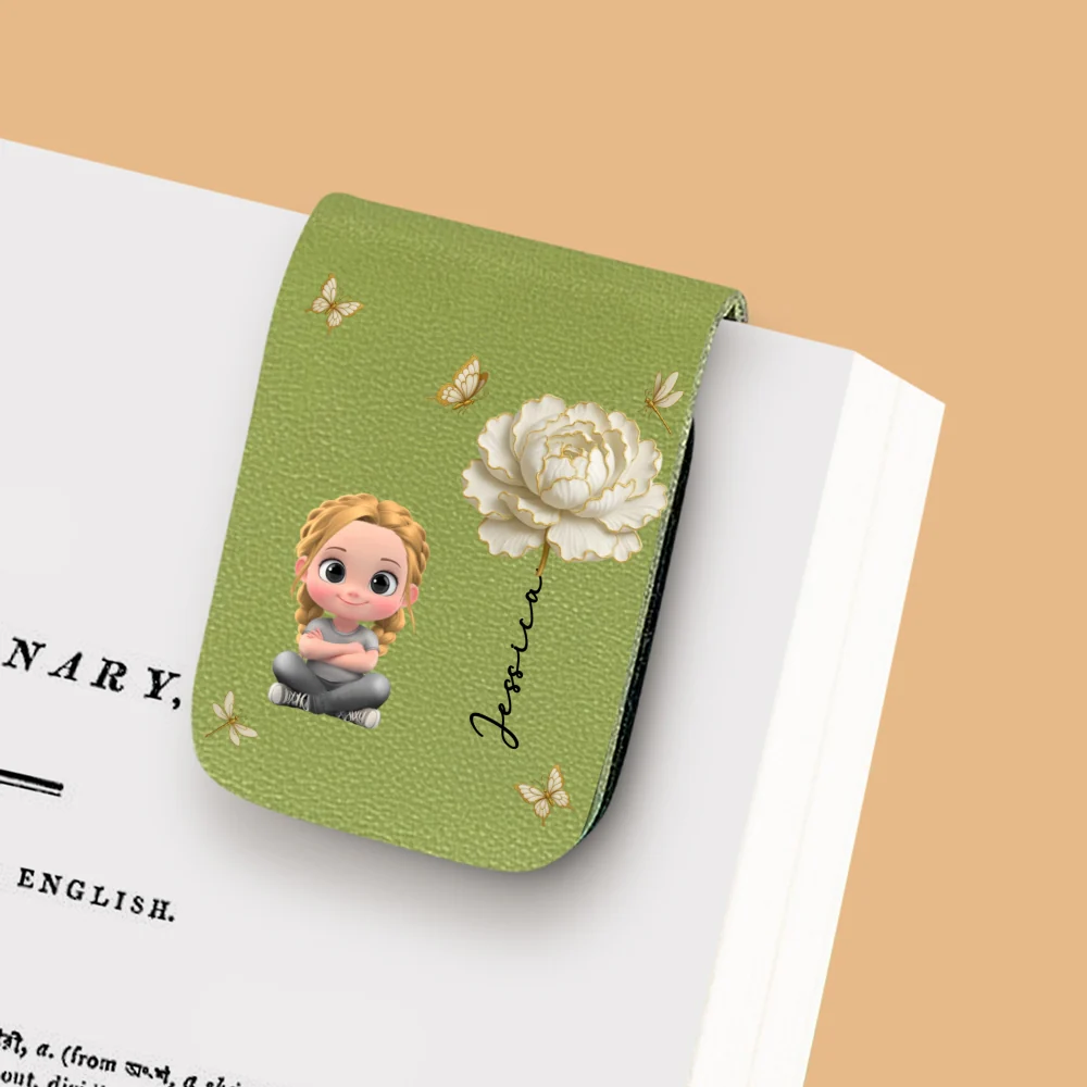 Floral Soul - Personalized Custom Leather Bookmark - Image 8