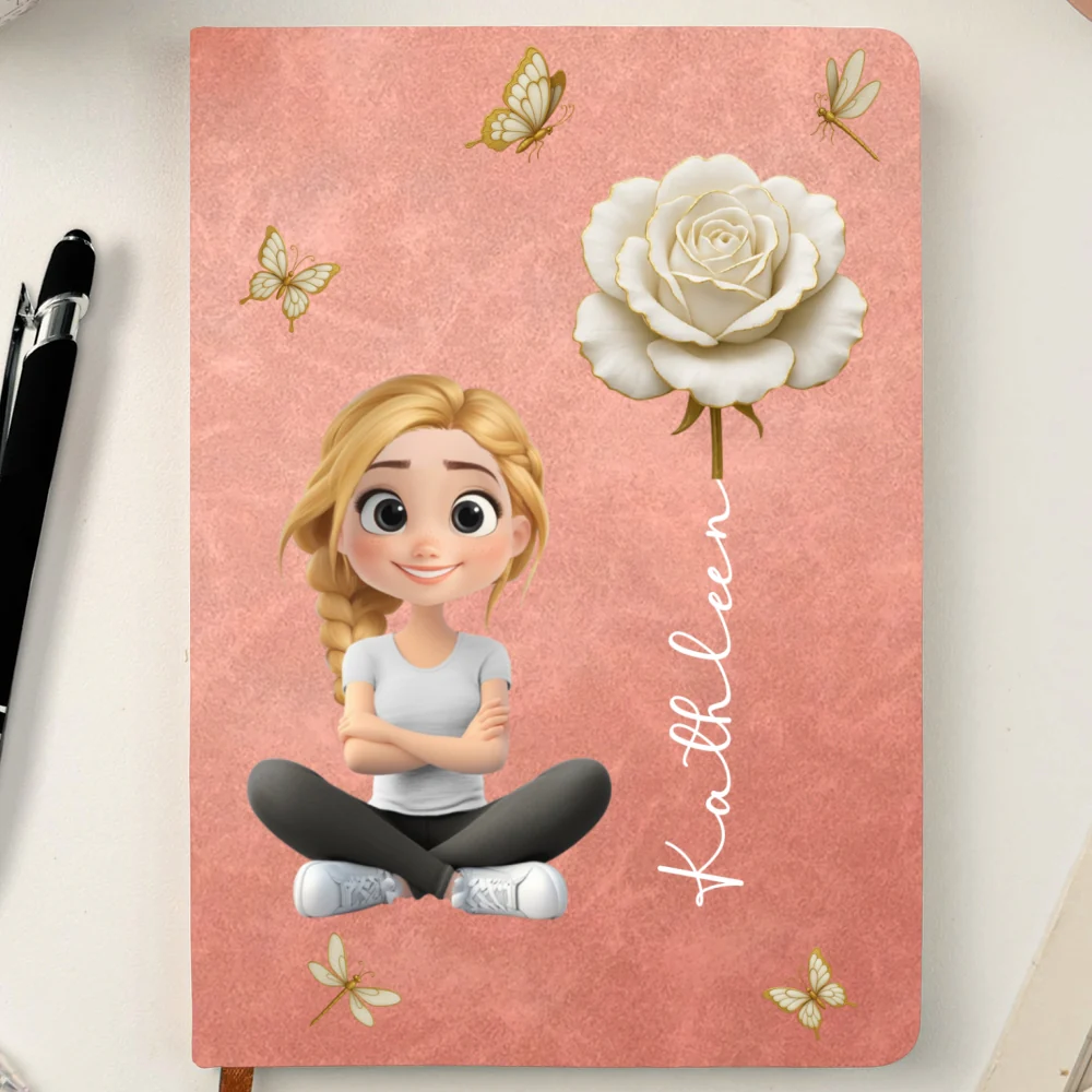 Floral Soul - Personalized Custom Leather Journal - Image 9