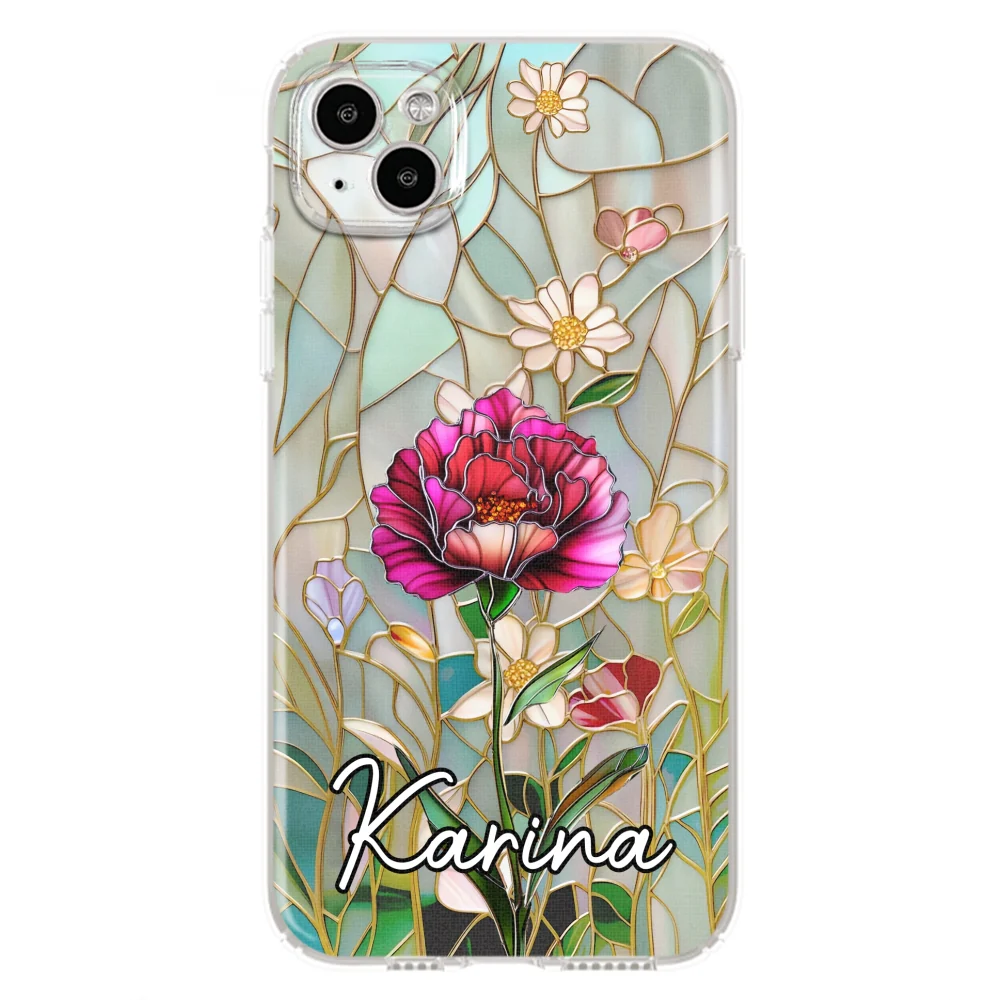 Floral Stained - Personalized Custom Phone Case - Image 13
