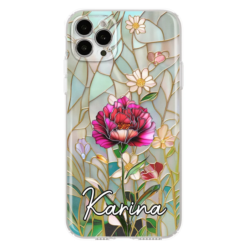 Floral Stained - Personalized Custom Phone Case - Image 15