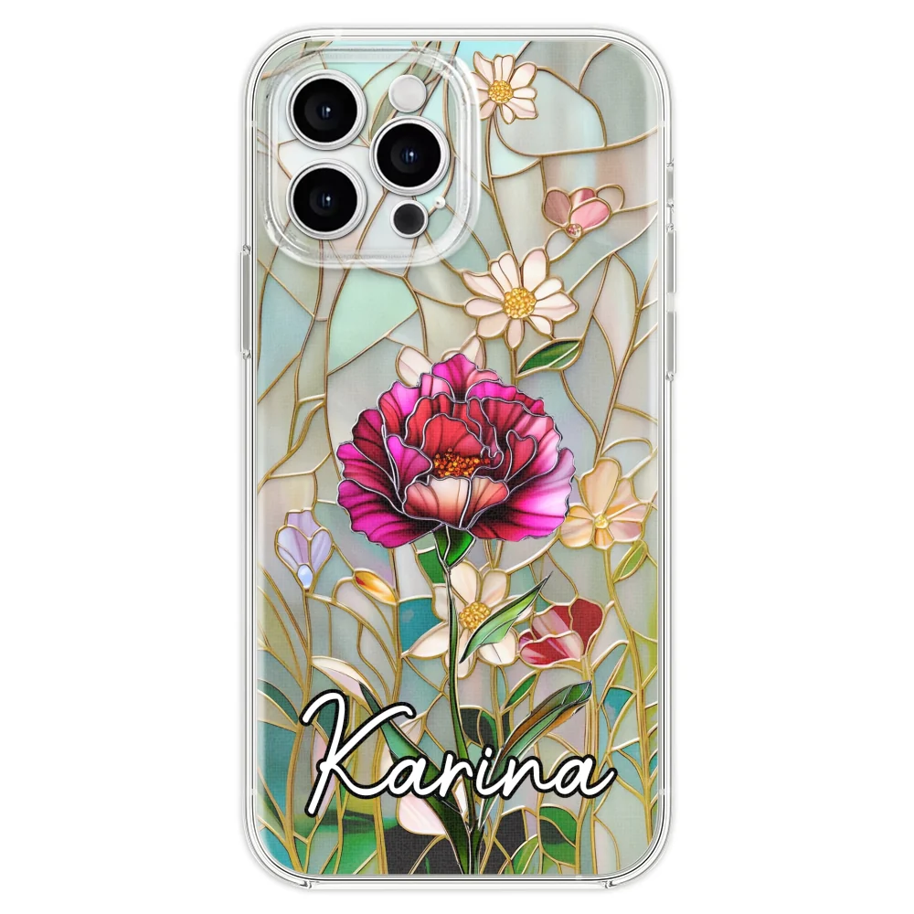 Floral Stained - Personalized Custom Phone Case - Image 21