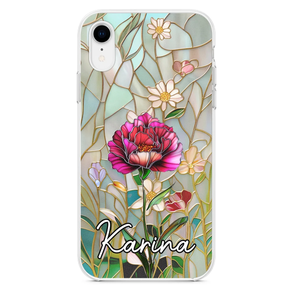 Floral Stained - Personalized Custom Phone Case - Image 22