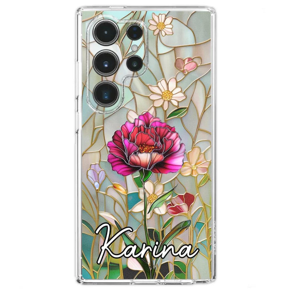 Floral Stained - Personalized Custom Phone Case - Image 28