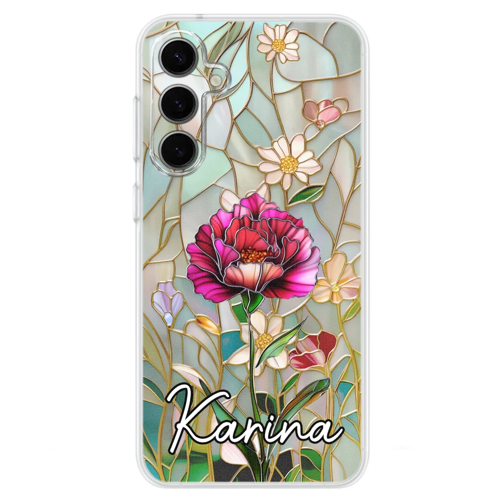 Floral Stained - Personalized Custom Phone Case - Image 29