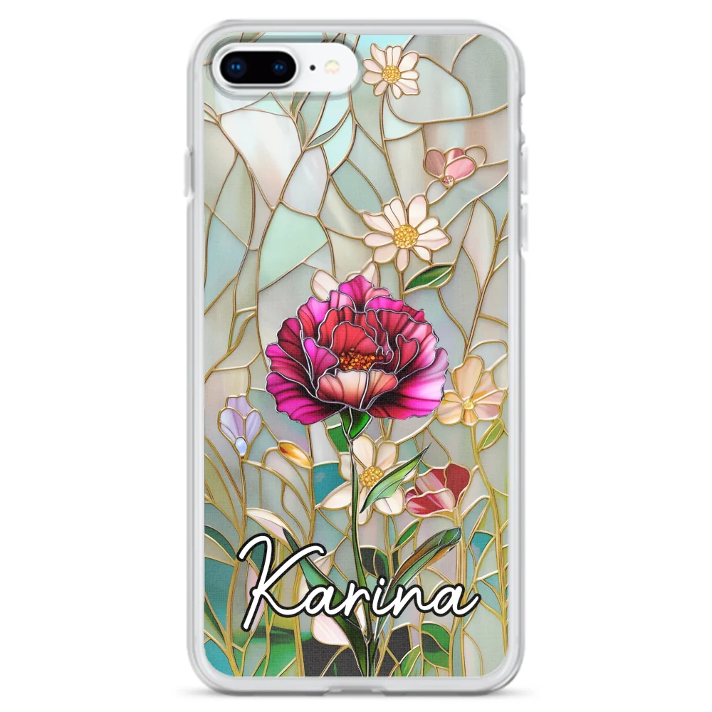 Floral Stained - Personalized Custom Phone Case - Image 6