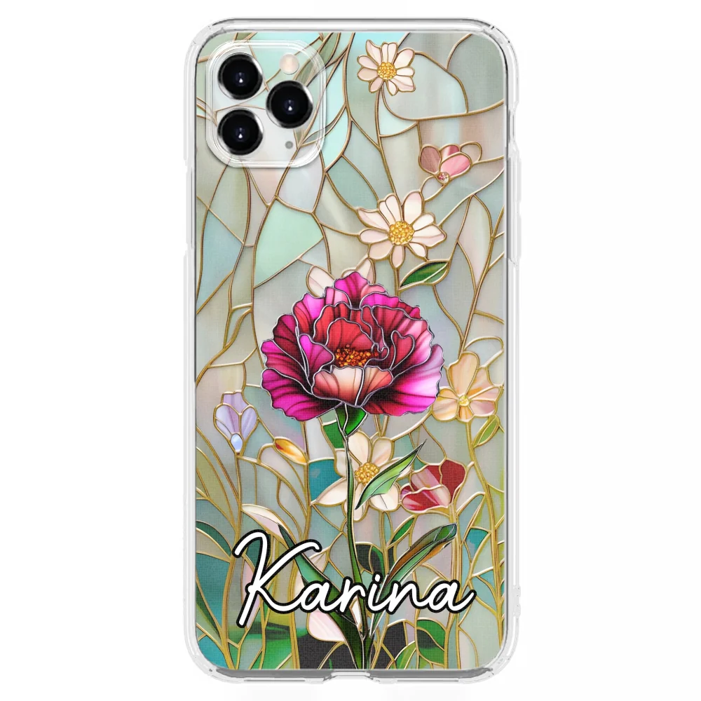 Floral Stained - Personalized Custom Phone Case - Image 8