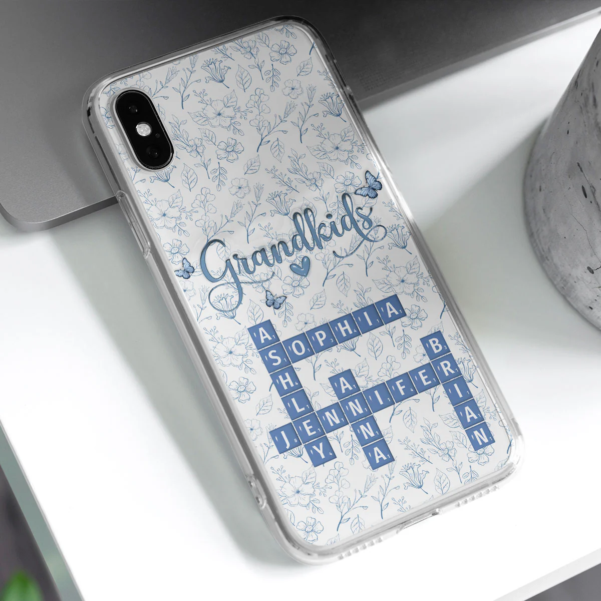 Flower Grandkids - Personalized Custom 3D Inflated Effect Phone Case - Image 2