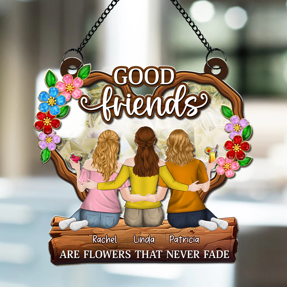 Flowers That Never Fade - Personalized Custom Suncatcher - Image 4