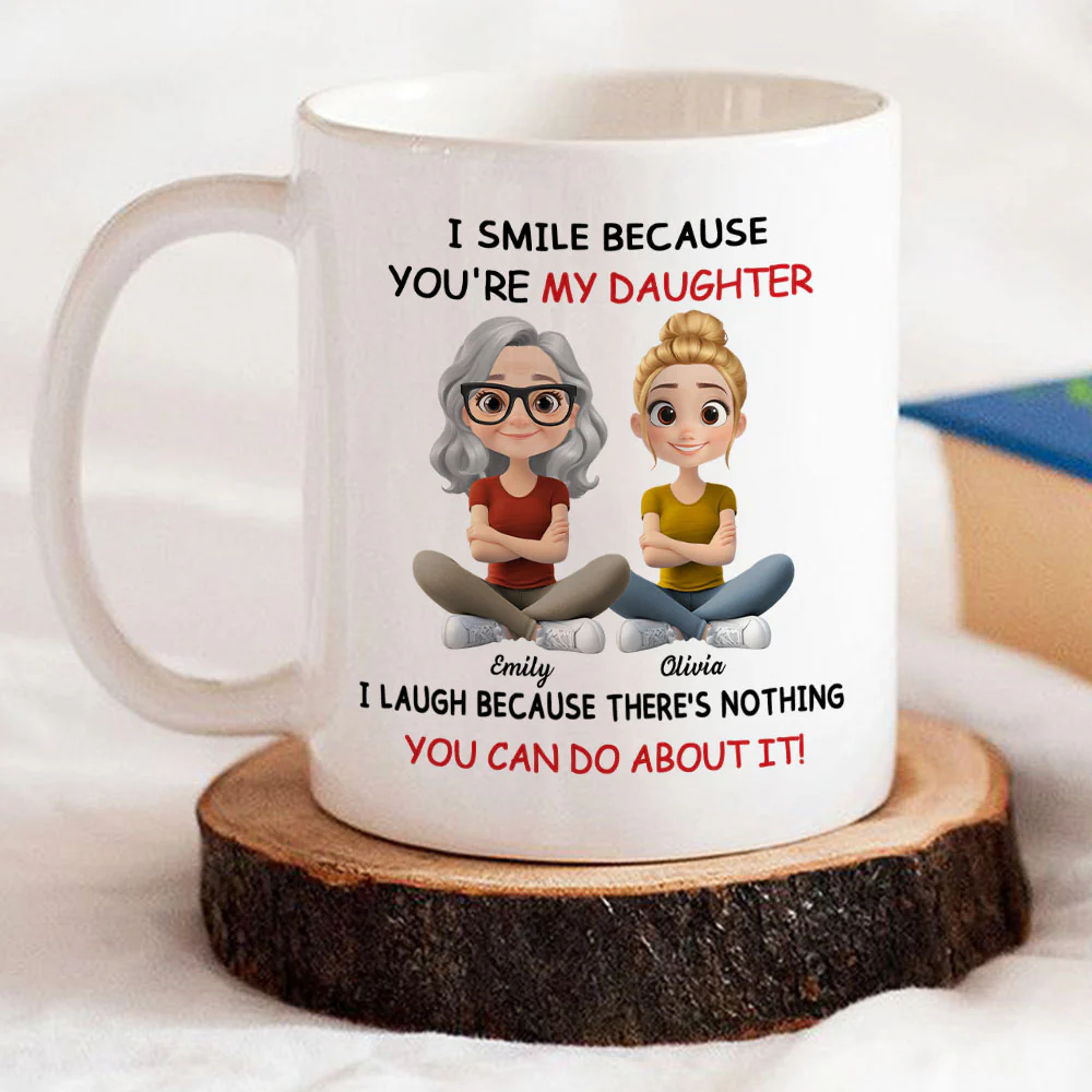 For Daughter - Personalized Custom Coffee Mug - Image 3