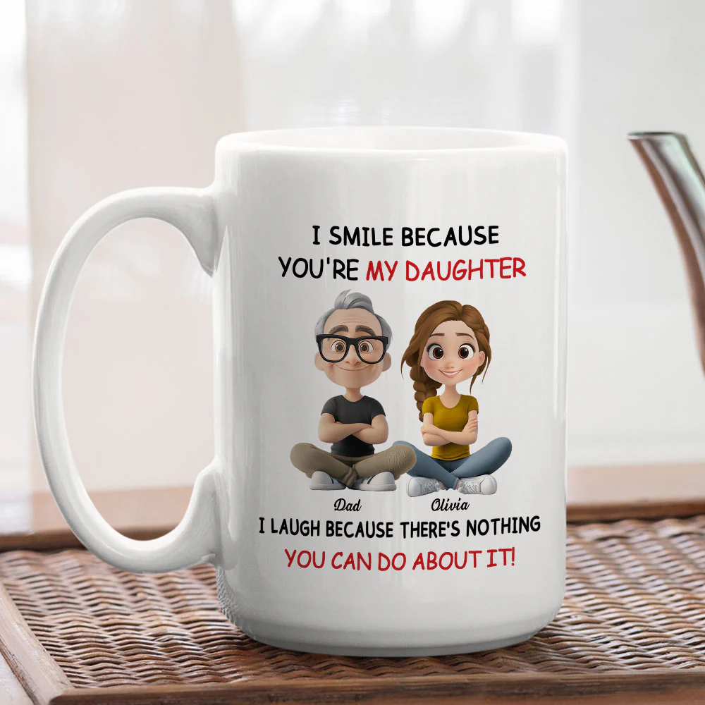 For Daughter - Personalized Custom Coffee Mug - Image 5