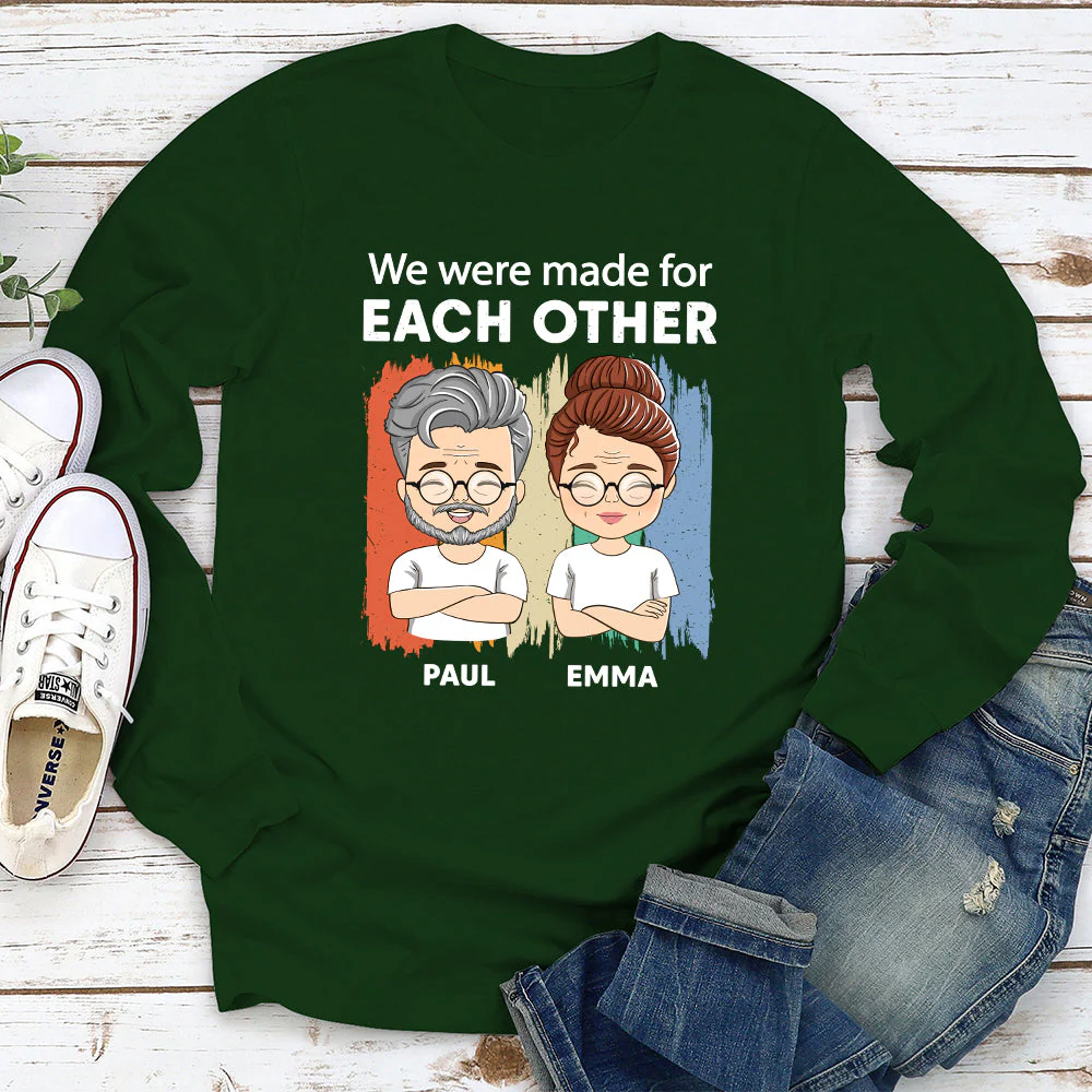 For Each Other - Personalized Custom Long Sleeve T-shirt - Image 2