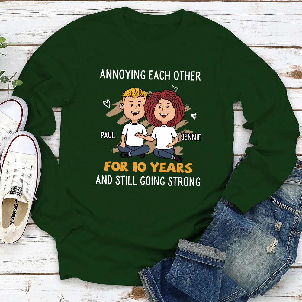For Many Years - Personalized Custom Long Sleeve T-shirt - Image 3