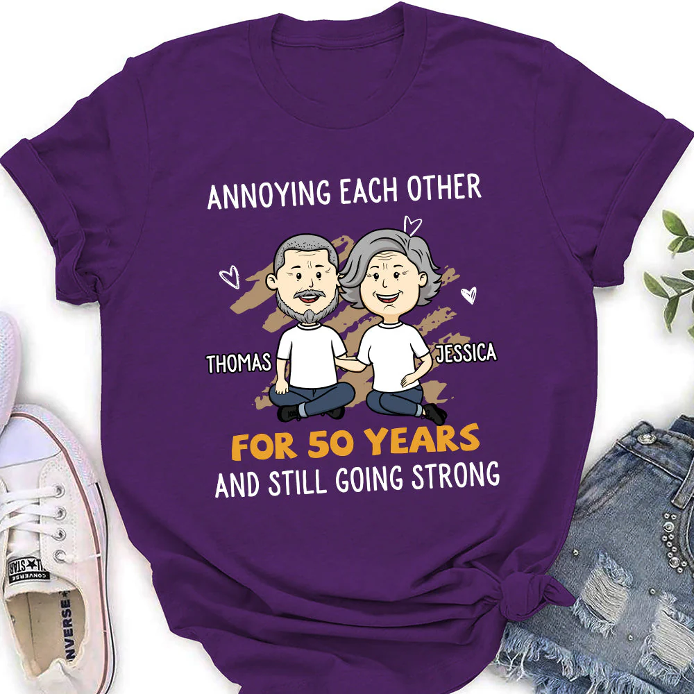 For Many Years - Personalized Custom Women's T-shirt - Image 3