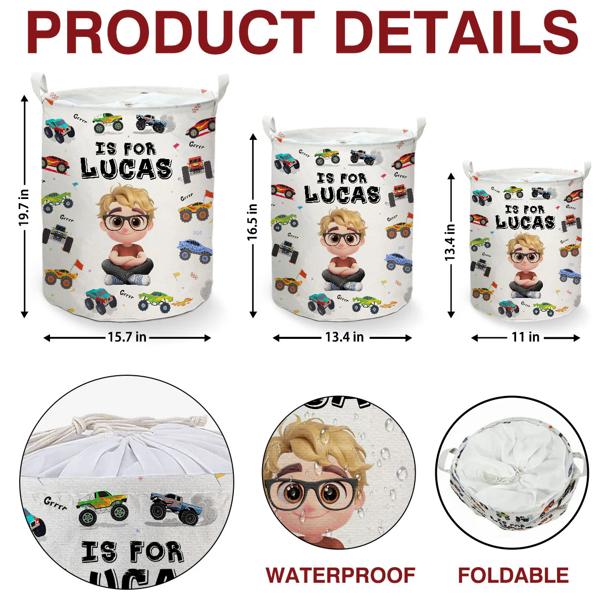 For Me Only - Personalized Custom Laundry Basket - Image 4