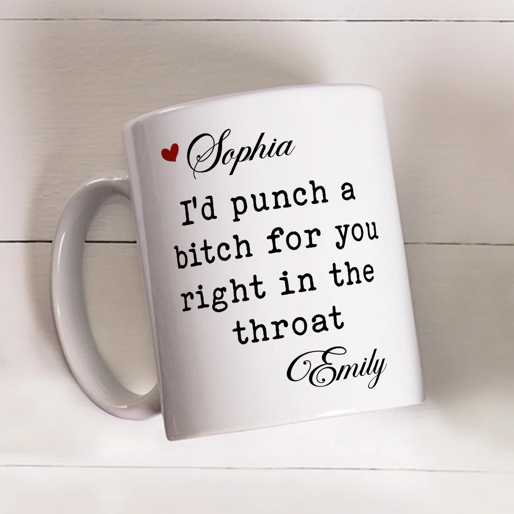 For My Best Friends - Personalized Custom Coffee Mug - Image 2