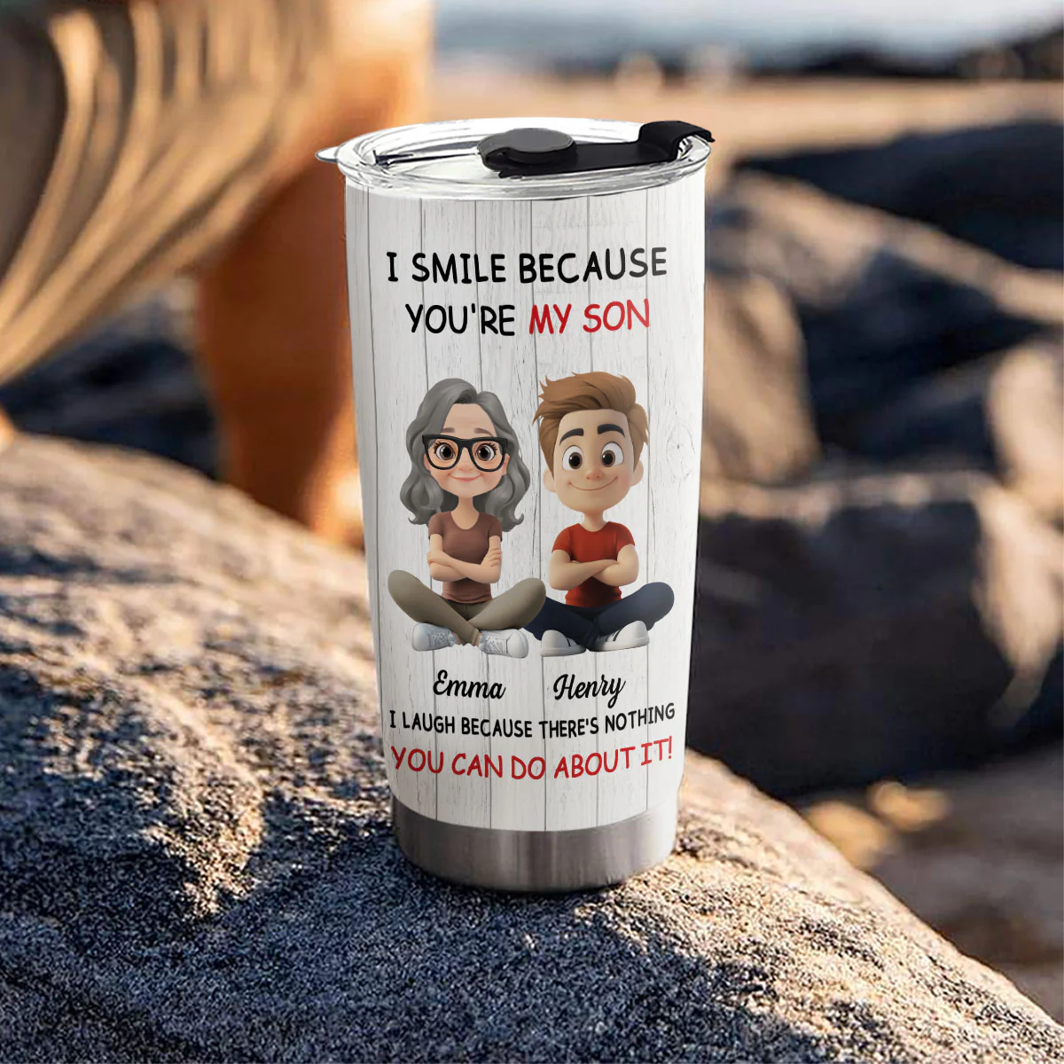 For Son - Personalized Custom Tumbler - Image 3