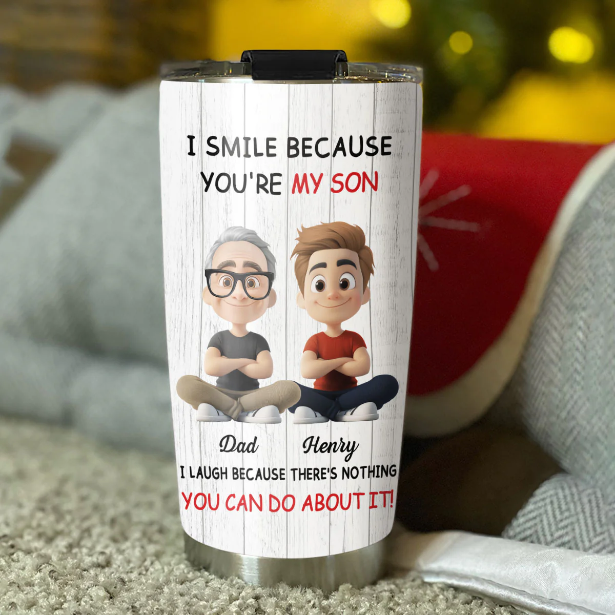 For Son - Personalized Custom Tumbler - Image 4
