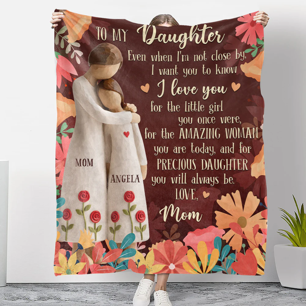 For The Amazing Woman You Are - Personalized Custom Fleece Blanket