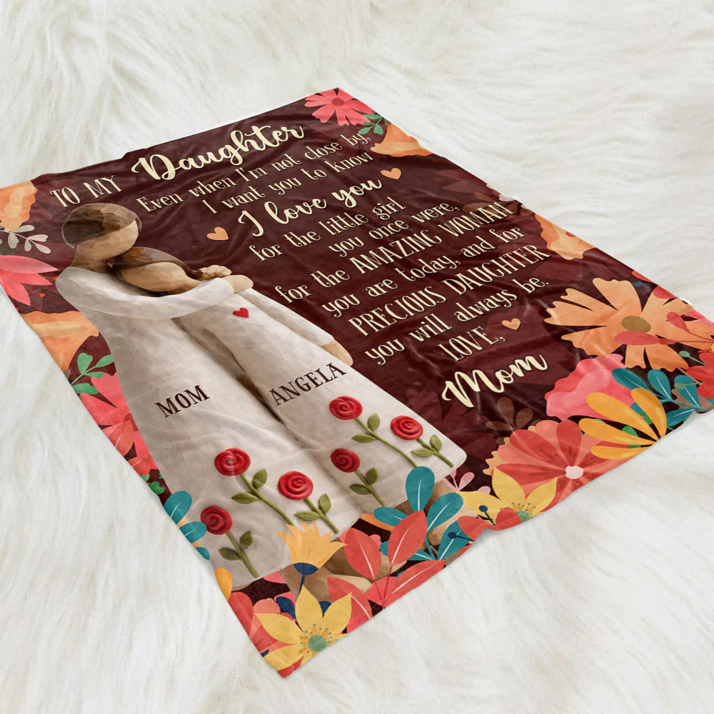 For The Amazing Woman You Are - Personalized Custom Fleece Blanket - Image 2