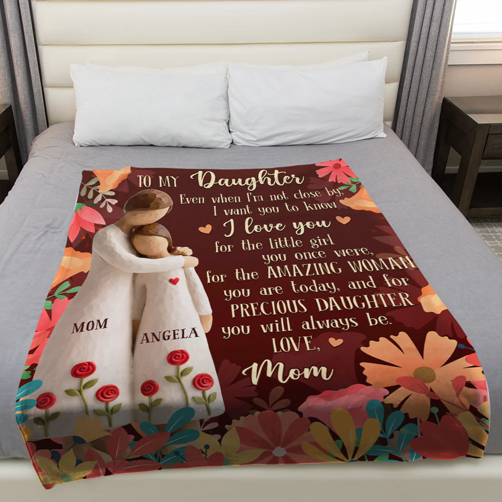 For The Amazing Woman You Are - Personalized Custom Fleece Blanket - Image 3