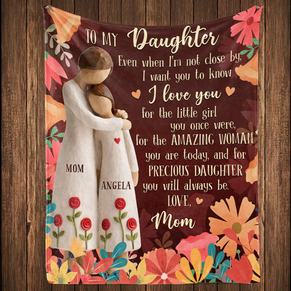 For The Amazing Woman You Are - Personalized Custom Fleece Blanket - Image 4