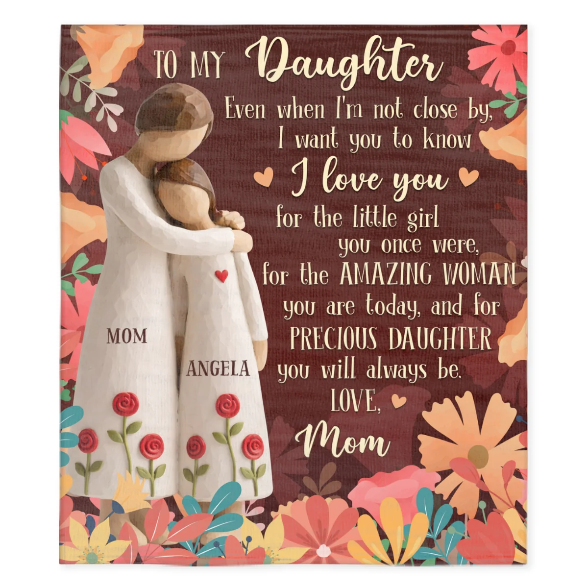 For The Amazing Woman You Are - Personalized Custom Fleece Blanket - Image 6