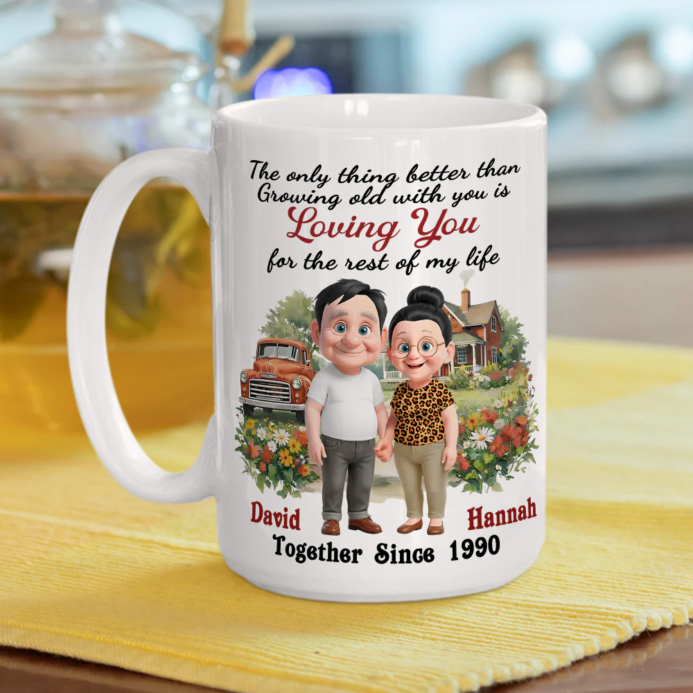 For The Rest of My Life - Personalized Custom Coffee Mug - Image 5