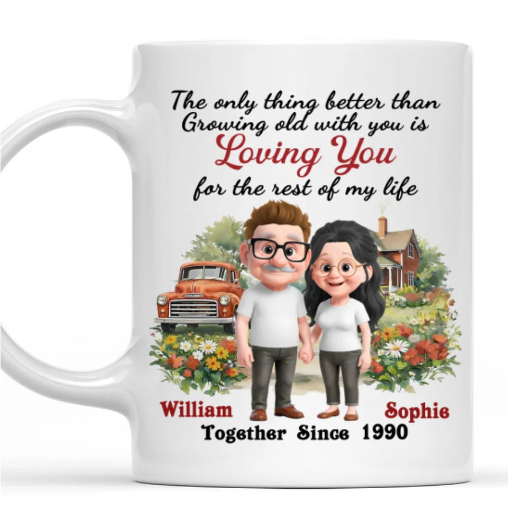 For The Rest of My Life - Personalized Custom Coffee Mug - Image 7